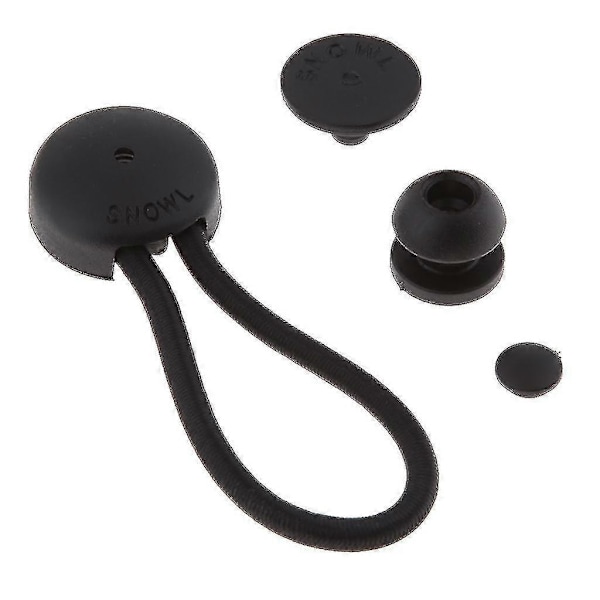 4xball Bungee Elastiksnor Kraftig Båd Kaleche Presenning Fastgørelsessæt Sort-Perfekt