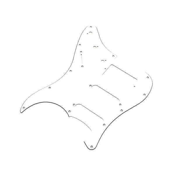 Flerfärgad 11-håls SSH Gitarrplektrumskydd Reptålig Platt Kompatibel med ST SQ Elgitarrer 3-lagers SSH Gitarrplektrumskydd Gitarrdelar-Perfekt white pearl