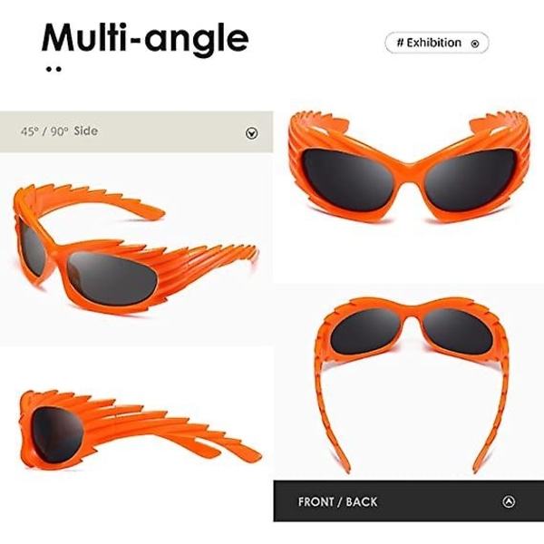 Solbriller Kvinner Menn Swift Oval Trendy Futuristisk Sportsbeskyttelse Y2k Solbriller K1422 - Perfet