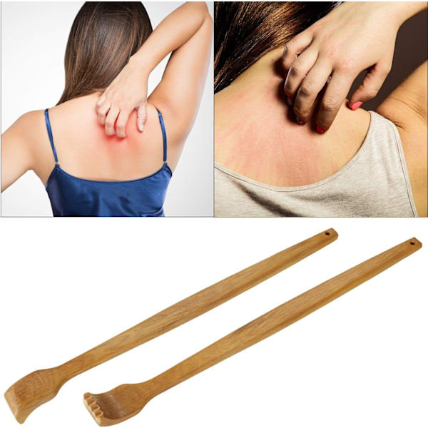 Wooden Back Scratcher Håndholdt Manuel Ryg Massager Lang Ryg - Perfet