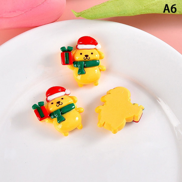 5 stk Christmas Animals e DIY telefonveske klistremerke Hair Clip Access - Perfet A6