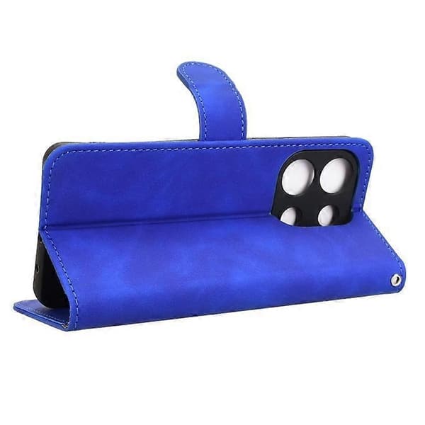 för Umidigi Note 100 Läderfodral Hudkänsla Anti-Fall Plånbok Flip Telefonfodral - Perfekt Blue