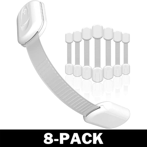 Barnlås för skåp och dörrar - enkla att installera 4-Pack
