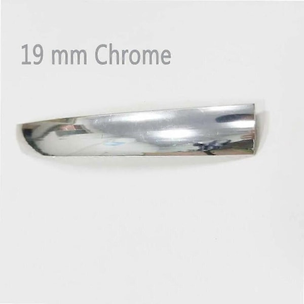 32,8 fot 10 m längd 16 mm/19 mm bredd Plast T-list T List Kompatibel med Arkad MAME Spelmaskin Skåp krom/svart-Perfet 19mm chrome 10m