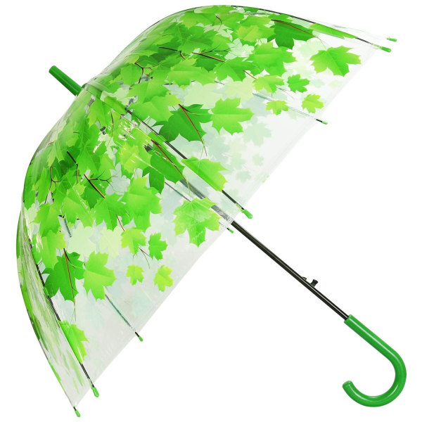 klart paraply automatiskt vindtätt kupolparaply (grön) - Perfet
