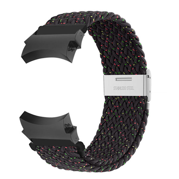 20mm band för Samsung Galaxy Watch 4/5/6/ pro/klassisk 45mm 44mm 40mm 43mm 47mm Inga luckor nylon correa Galaxy watch 6 armband- Perfet Black Unity
