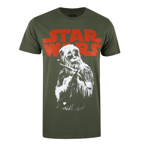 Tar Wars Chewbacca armbrøst T-skjorte for menn Militærgrønn - Perfet Military Green S