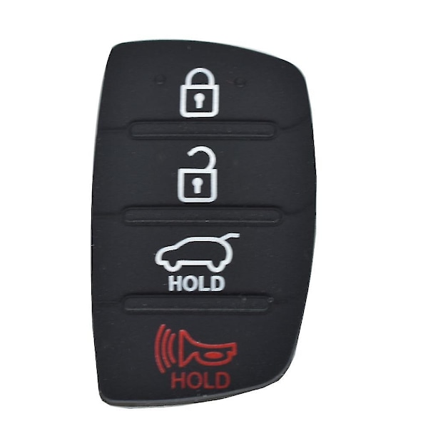 Gummi Deksel for Bilnøkkel for Hyundai Tucson Santa Fe / Ix45 Sonata I40 4 Knapper Reparasjon Bilnøkkel Skall Utskifting Fob Case Skin-Perfet