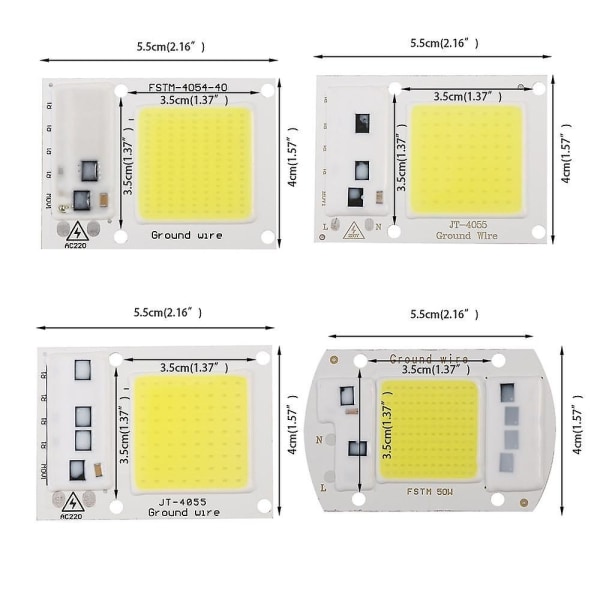 Led Lampe Cob Chip Smart Ic Til Spotlight Projektør Udendørsbelysning - Perfet 15W warm white