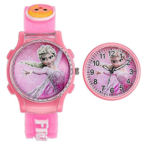 Princess Armbandsur Frozen Flip Klockor med Justerbart Armband Presenter till Barn Flickor -NMAOV-Perfet B