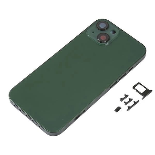 for iPhone 13 6.1 tommer Bak Batterideksel + Midtre Plate Ramme + Sideknapper Erstatning - Perfekt Style A