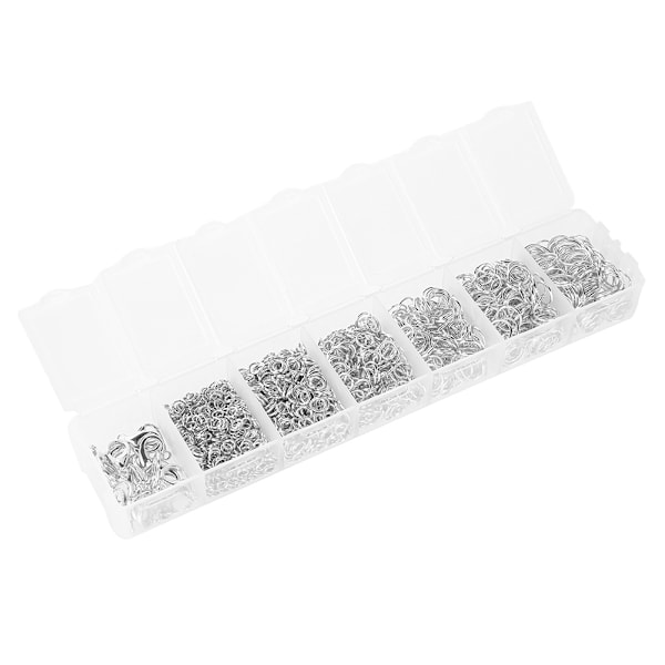 Sekateräskorujen tarvikkeet avoimet hyppysormukset tee-se-itse set (hopea) - Perfet