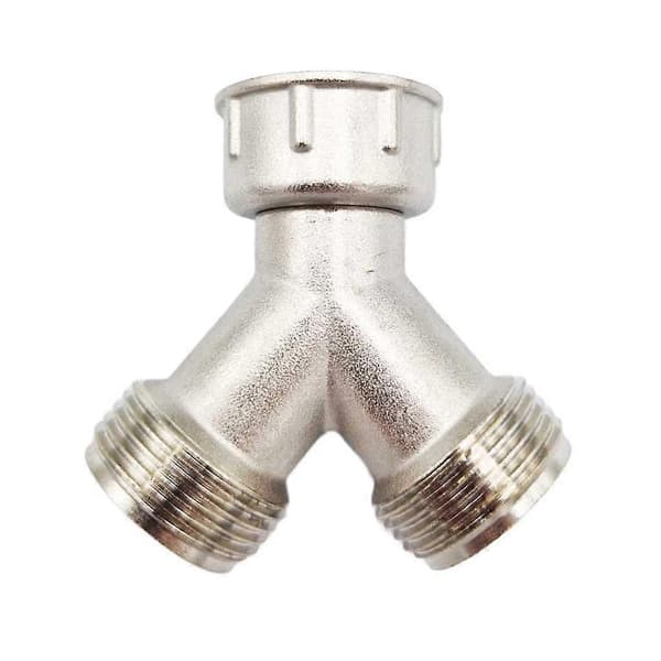Vaskemaskine messing Y-stykke, 3/4 fordeler, 2-vejs slangeforbindelse 3/4 - Perfekt
