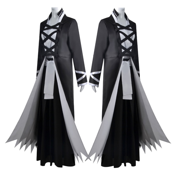 Kurosaki Ichigo Cosplay Costume Halloween Deluxe Party Coat Full Black XL - Perfet M