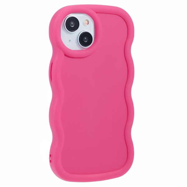 iPhone 14-deksel, bølget rosa 27