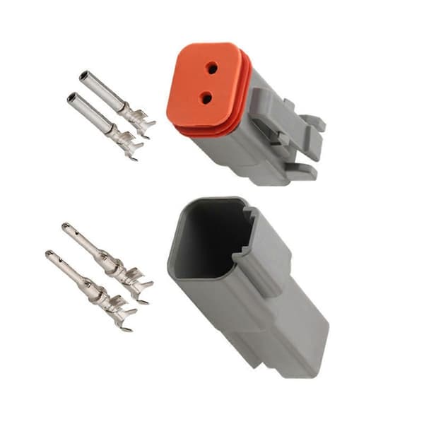 Deutsch DT 2-Pin Vanntett Elektrisk Kontakt, DT06-2S DT04-2P, Innløpslufttemperatursensorplugg med Runde Terminaler-Perfet