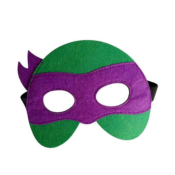 Halloween tecknad filt för tonåriga mutanta ninja turtles masker, paket med 4 - Perfet