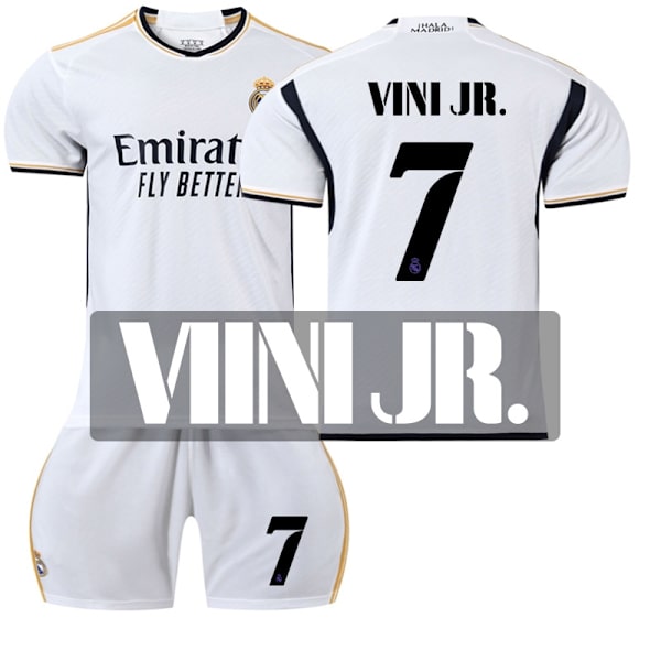 23-24 Ronaldo No.7 Real Madrid Cf Home Soccer Jersey T-paita - Perfet S