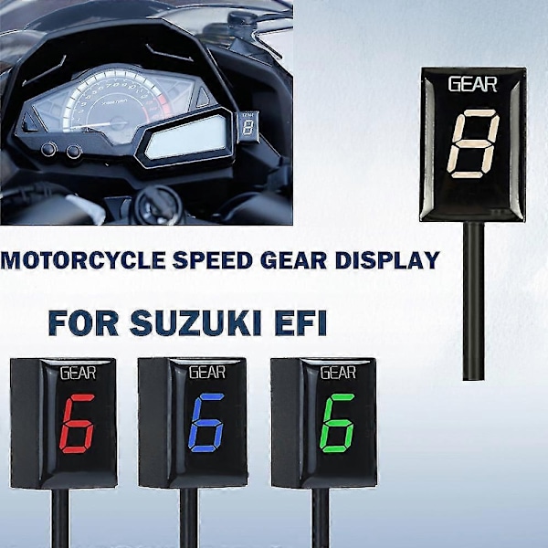 Gear-displayindikator til Suzuki Gsxr1000 2003 Gsxr600 Gsxr750 Gsxr 650 750 2004 2005 Motorcykeltilbehør 1-6 Hastighedsdisplay - Perfekt