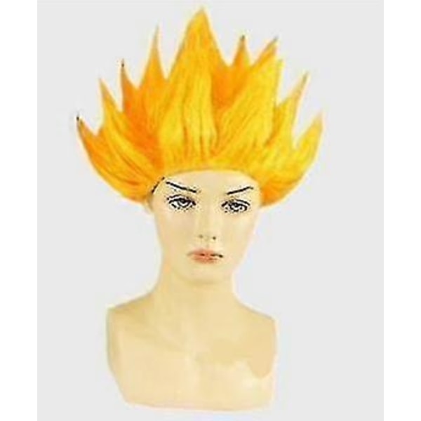 Børne- og voksenkostumer Son Goku Kostume Anime Jumpsuit H Kostume Up #YoGu-Perfet wig yellow 140 height130*140cm *Goku