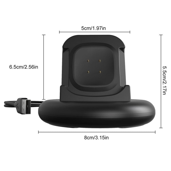 Reise USB-laderholder Ladestasjon for Fitbit Versa - Perfet as the picture