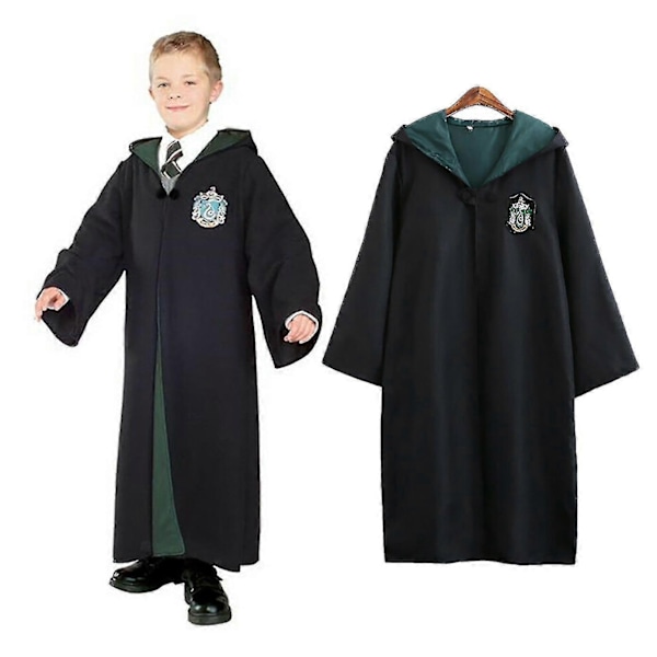 Harry Potter 6-delars magisk trollkarl rollspelsdräkt mantel kostym - Perfekt Red 135cm (7-8 years)