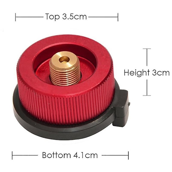 2 stk. Camping Gassadapter Konverter Komfyr Tilkobling for Butanbeholder til Skrue Gass-Perfet