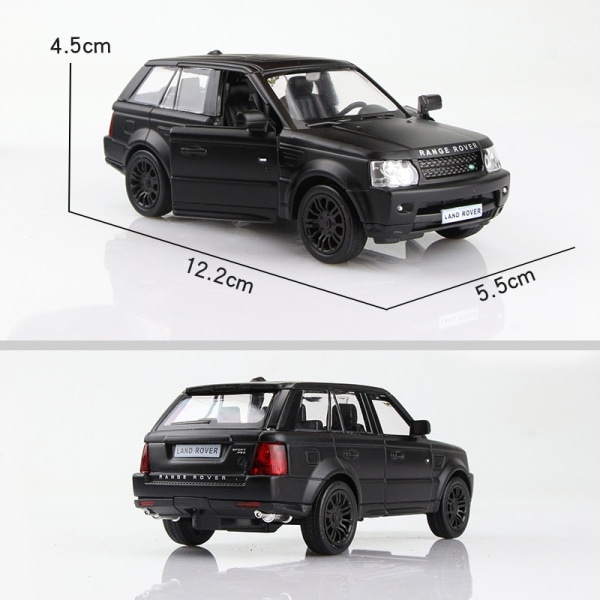 sportbilskollektion modellpresenter för barn matt svart färg serie RMZ city 1/36 legering pressgjuten leksaksfordon TOYOTA - Perfet Range Rover Sport