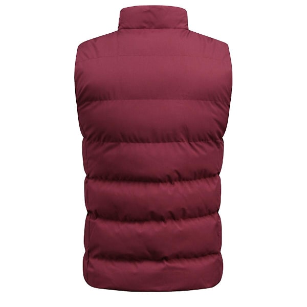 YOUTHUP Mænds Veste Casual Udendørs Quiltet Vinter Ærmeløs Bodywarmer-Perfet Red M