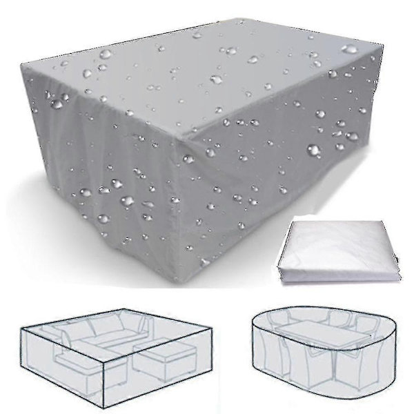 75 Storlekar Vattentäta Utomhus Patio Trädgårdsmöbelöverdrag Regn Snö Stolsöverdrag-Perfekt 244x244x30cm