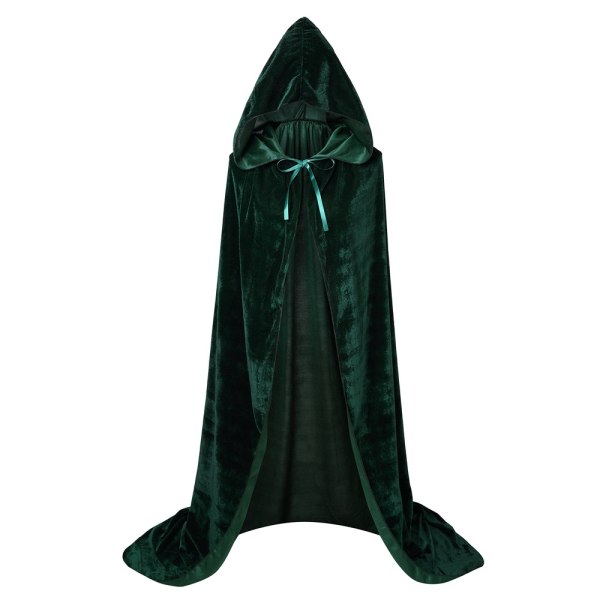 Halloween kostym cape hooded män och kvinnor grön - Perfet