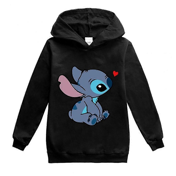 Lasten poikien ja tyttöjen Disney Stitch jouluhupparit - Perfet Black 2-3year(100cm)