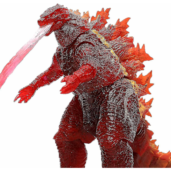 Kongenes Monster Leke - Godzilla Actionfigur - Dinosaurleker Godzilla - Filmmonster-serien Godzilla.-Perfekt red