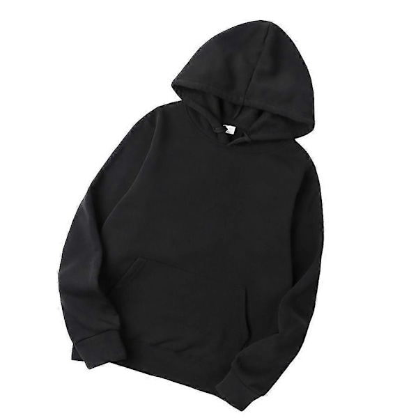 Unisex Bomulls Sweatshirt med Dragkedja - Perfekt Black XXL
