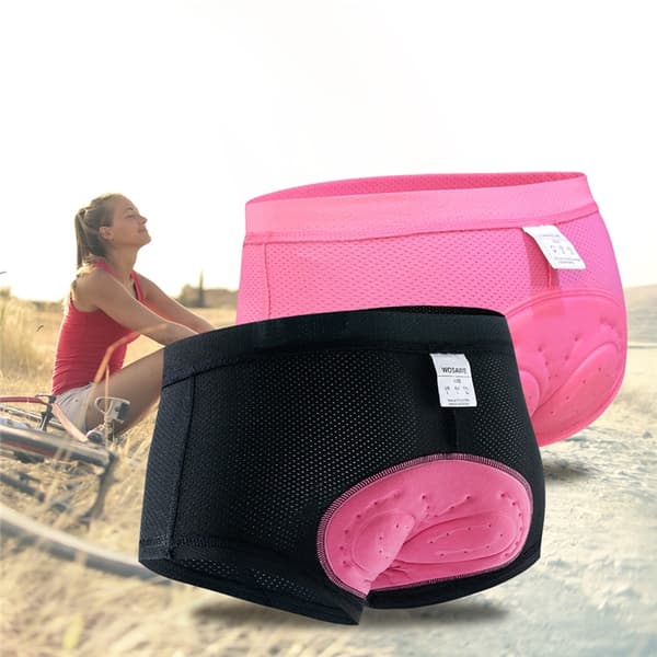 Cykeltrosor för damer med 3D-vaddering - Perfekt Svart 2xl