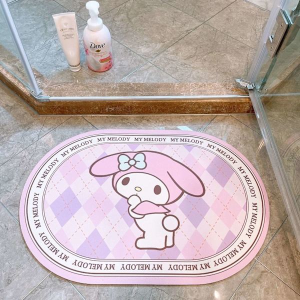 Sanrio mat toiletabsorberende hurtigtørrende skridsikker gulvmåtte - Perfet cinnamoroll