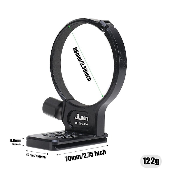 Objektivbeslag Tripod Ring Hurtigudløsning Tripodkrave til RF100-400mm F/5.6-8IS Objektiv Tripod Ring-Perfet