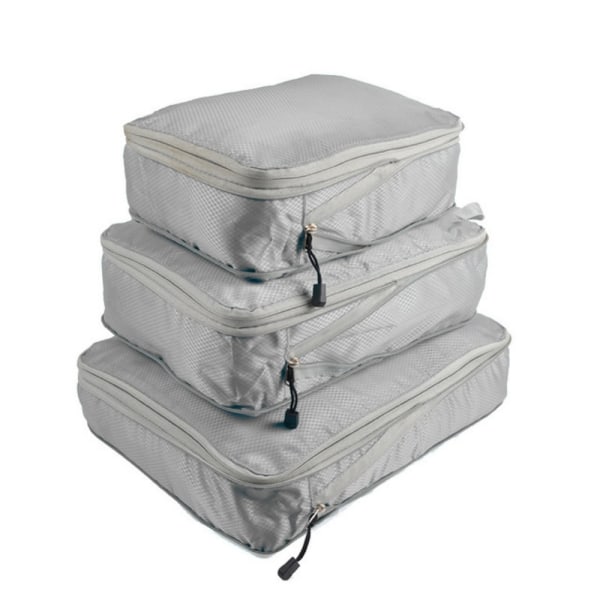 komprimerbara packningskuber Vikbar vattentät resväska - Perfet Grey