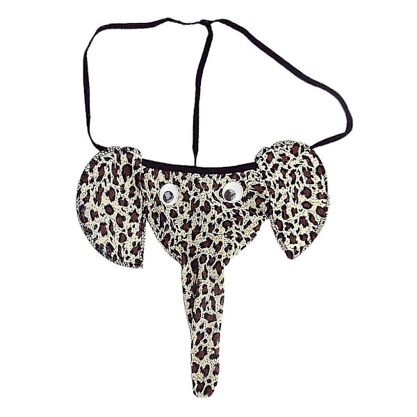Män Nyhet Elefant G-string Trosor Tangor Kalsonger Underkläder Underkläder-Perfet Leopard 0