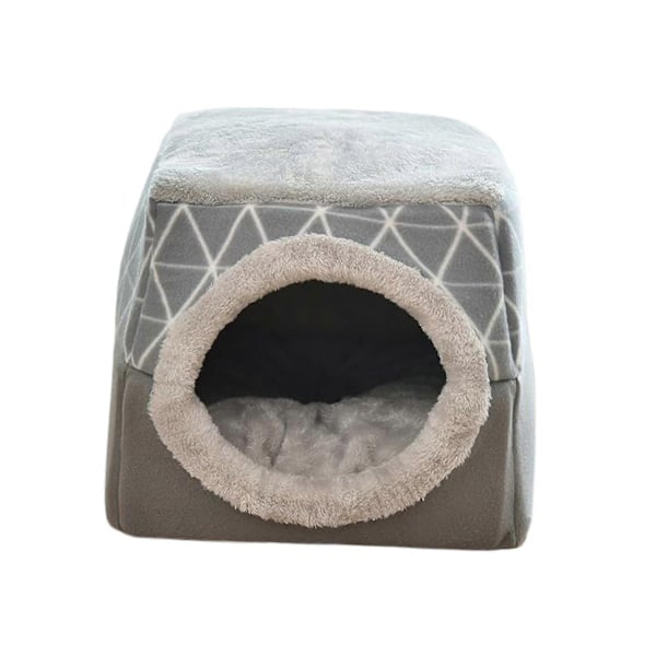 & för Innekatter - Tvättbar Liten Djurbädd Kattält - Övertäckt Grotta & för Innekatter - Perfekt Gray XL