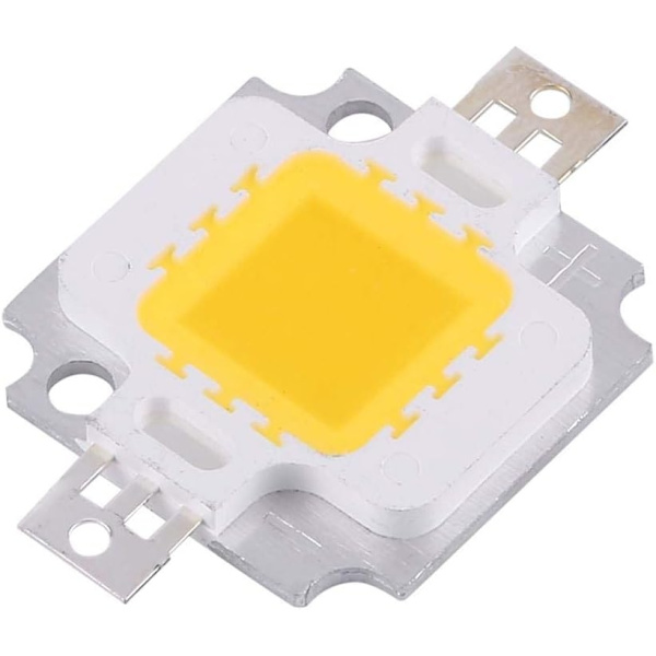 COB LED-lampa, 10 st 10W LED Cool/White Chip SMD COB DC 9-12V för lampbyte - Perfet Yellow