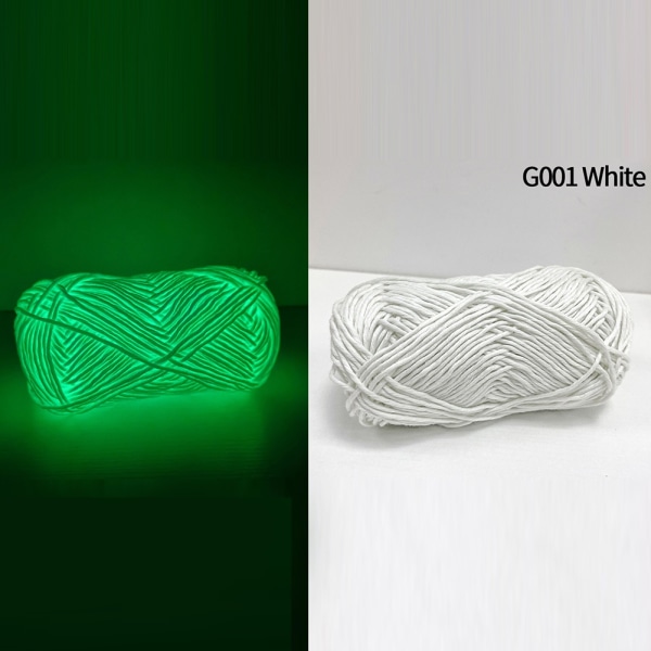 Luminous Wool Multipurpose DIY Woven Wool Glowing In The Dark Strikket garn G001