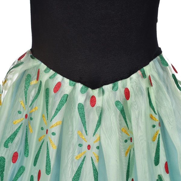 Tjejklänning Frozen Elsa Princess Dress Anna Grön Klänning Anna Tutu Kjol- Perfet 130cm
