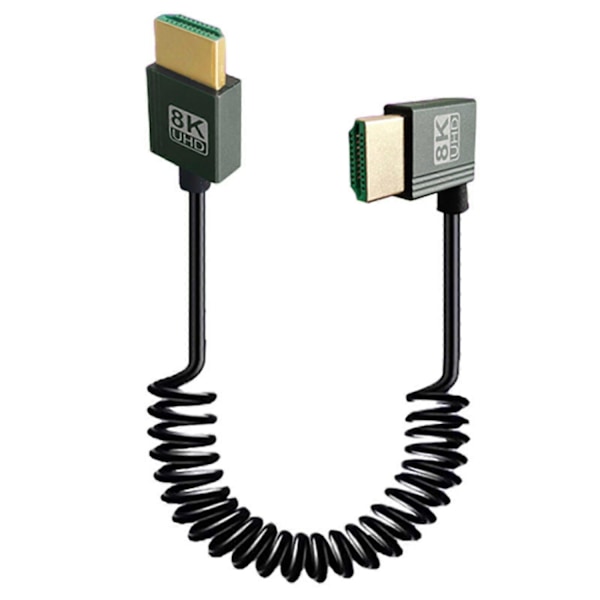 Expandables 8K HDMI-kompatibel 2.1-kabel, 48 Gbps Snabb Dataöverföring, Aluminiumlegeringsskal Kompatibel med Hållbarhet och Skydd - Perfekt Right