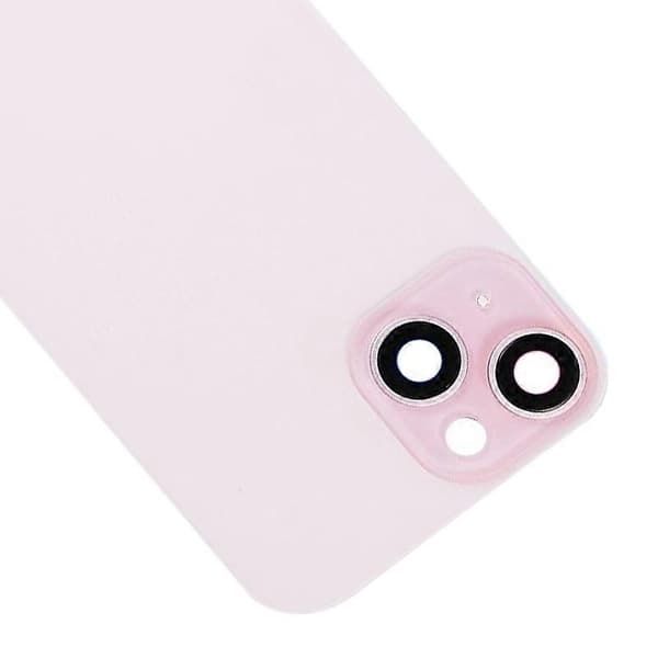 Glass Batteri Bakdeksel Kompatibelt med iPhone 15-Perfet Pink
