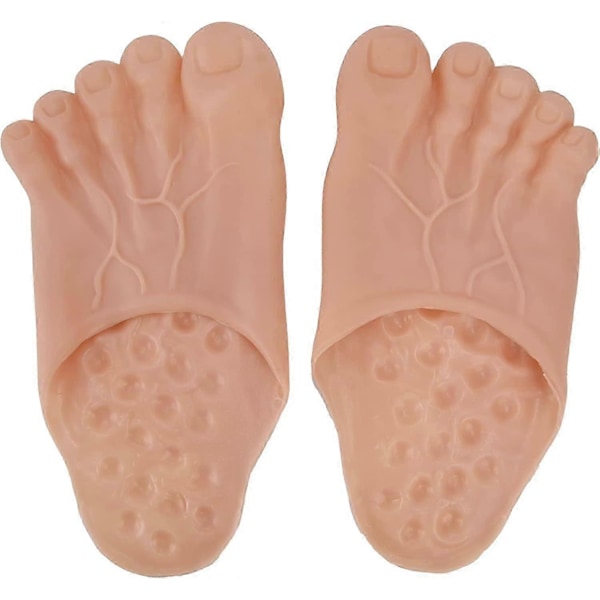 Fod Slippers, Cosplay Hulk Slippers Halloween, Giant Foot Kostume Maskerade Props, Brun Størrelse 36-42 - Perfekt brown