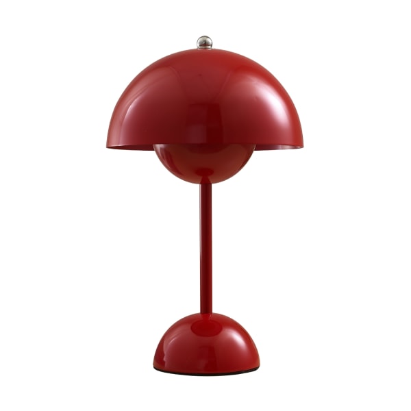 Mushroom bordlampe metall bordlampe USB plugg - Perfet red