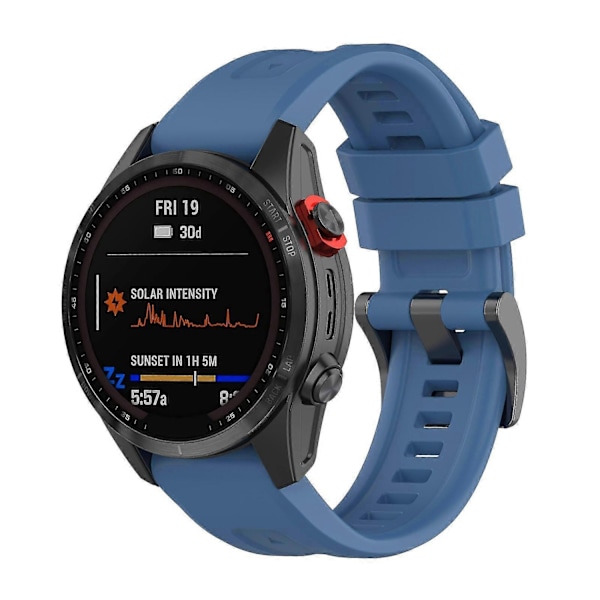 Silikoninen 26 mm ranneke Garmin Fenix 7x/6x/5x -kellolle, hihna, ranneke - Perfet Rocky green