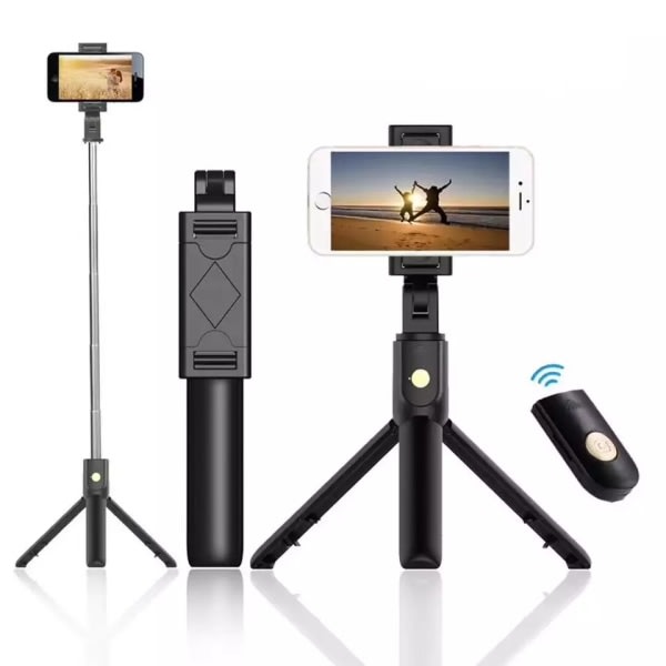 Selfie stick / stativ med trådløs fjernbetjening - Perfet