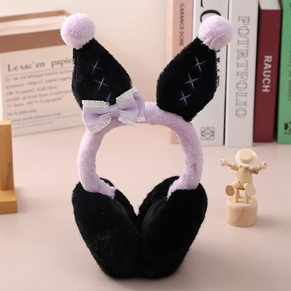 Sanrio Winter New Cartoon Kuromi Øreværn Komfortabel Varm Udendørs Vindtæt Multi Kuromi Øre Kawaii Fashion Øreværn - Perfet D